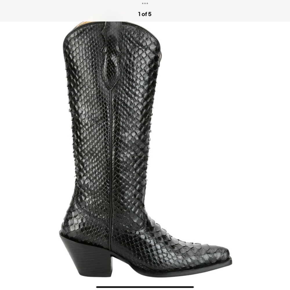Justin boots QUEEN 15 INCH PYTHON SNIP TOE